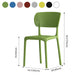 Contemporary Plastic Dining Armless Chair Open Back Dining Side Chairs Clearhalo ' kitchen&dining_furn' 'Dining Chairs' 'Dining Tables & Seating' 'dining_chair' 'furn' 'furn_dining_chair' 'Furniture' 'furniture_dining_chair' 'Kitchen & Dining Furniture' 'kitchen' 4039974
