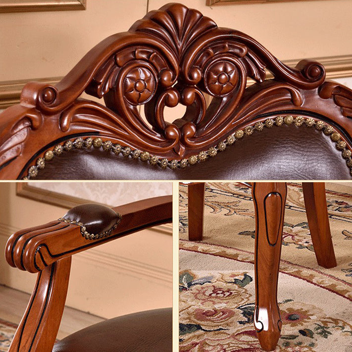 Scandinavian Style Oak Wood Chair Open Back Arm Dining Kitchen Chairs Set Clearhalo ' kitchen&dining_furn' 'Dining Chairs' 'Dining Tables & Seating' 'dining_chair' 'furn' 'furn_dining_chair' 'Furniture' 'furniture_dining_chair' 'Kitchen & Dining Furniture' 'kitchen' 4040005