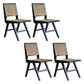 Farmhouse Wood Dining Room Chairs Open Back Dining Side Chair for Restaurant Use Black 4 Piece Set Clearhalo ' kitchen&dining_furn' 'Dining Chairs' 'Dining Tables & Seating' 'dining_chair' 'furn' 'furn_dining_chair' 'Furniture' 'furniture_dining_chair' 'Kitchen & Dining Furniture' 'kitchen' 4040020