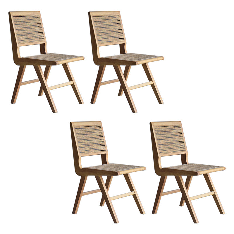 Farmhouse Wood Dining Room Chairs Open Back Dining Side Chair for Restaurant Use Natural 4 Piece Set Clearhalo ' kitchen&dining_furn' 'Dining Chairs' 'Dining Tables & Seating' 'dining_chair' 'furn' 'furn_dining_chair' 'Furniture' 'furniture_dining_chair' 'Kitchen & Dining Furniture' 'kitchen' 4040025