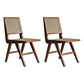 Farmhouse Wood Dining Room Chairs Open Back Dining Side Chair for Restaurant Use Walnut 2 Piece Set Clearhalo ' kitchen&dining_furn' 'Dining Chairs' 'Dining Tables & Seating' 'dining_chair' 'furn' 'furn_dining_chair' 'Furniture' 'furniture_dining_chair' 'Kitchen & Dining Furniture' 'kitchen' 4040035