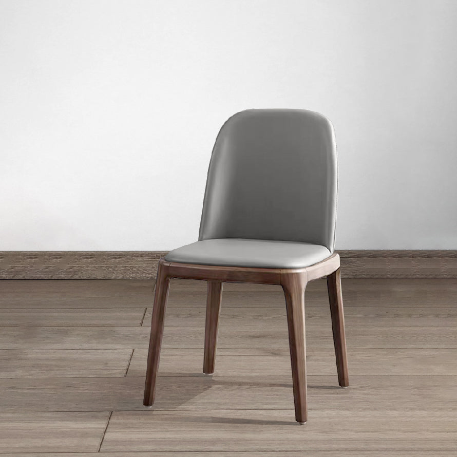 Industrial Ash Leather Side Chair Matte Finish Parsons Dining Chair (Set of 2) Clearhalo ' kitchen&dining_furn' 'Dining Chairs' 'Dining Tables & Seating' 'dining_chair' 'furn' 'furn_dining_chair' 'Furniture' 'furniture_dining_chair' 'Kitchen & Dining Furniture' 'kitchen' 4040044