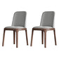 Industrial Ash Leather Side Chair Matte Finish Parsons Dining Chair (Set of 2) Light Gray Clearhalo ' kitchen&dining_furn' 'Dining Chairs' 'Dining Tables & Seating' 'dining_chair' 'furn' 'furn_dining_chair' 'Furniture' 'furniture_dining_chair' 'Kitchen & Dining Furniture' 'kitchen' 4040047