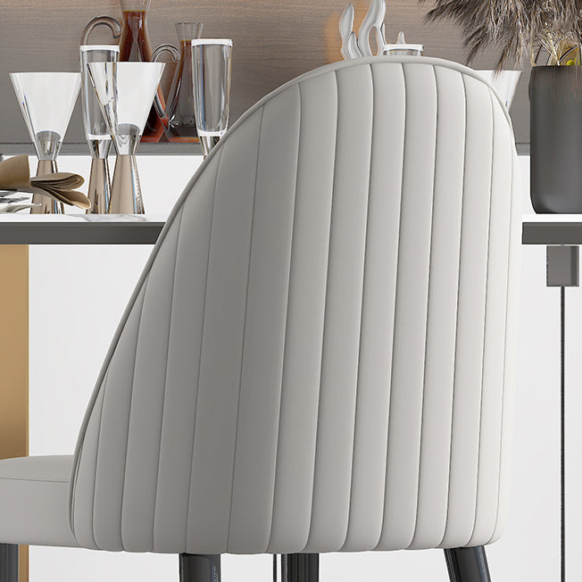 Scandinavian Style Dining Chair Wood Dining Room Armless Cushioned Parsons Chair (Set of 2) Clearhalo ' kitchen&dining_furn' 'Dining Chairs' 'Dining Tables & Seating' 'dining_chair' 'furn' 'furn_dining_chair' 'Furniture' 'furniture_dining_chair' 'Kitchen & Dining Furniture' 'kitchen' 4040073