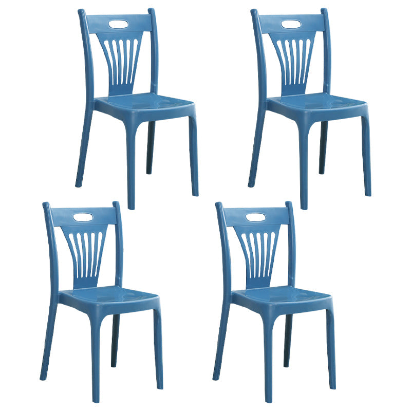 Nordic Style Dining Chairs Plastic Dining Armless Side Chairs for Kitchen (Set of 4 ) Peacock Blue Clearhalo ' kitchen&dining_furn' 'Dining Chairs' 'Dining Tables & Seating' 'dining_chair' 'furn' 'furn_dining_chair' 'Furniture' 'furniture_dining_chair' 'Kitchen & Dining Furniture' 'kitchen' 4040090