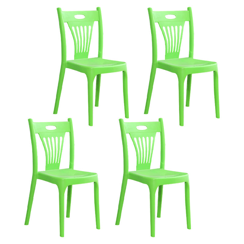 Nordic Style Dining Chairs Plastic Dining Armless Side Chairs for Kitchen (Set of 4 ) Fruit Green Clearhalo ' kitchen&dining_furn' 'Dining Chairs' 'Dining Tables & Seating' 'dining_chair' 'furn' 'furn_dining_chair' 'Furniture' 'furniture_dining_chair' 'Kitchen & Dining Furniture' 'kitchen' 4040096