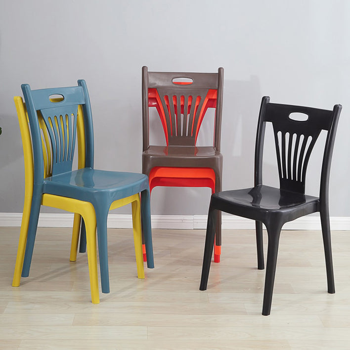 Nordic Style Dining Chairs Plastic Dining Armless Side Chairs for Kitchen (Set of 4 ) Clearhalo ' kitchen&dining_furn' 'Dining Chairs' 'Dining Tables & Seating' 'dining_chair' 'furn' 'furn_dining_chair' 'Furniture' 'furniture_dining_chair' 'Kitchen & Dining Furniture' 'kitchen' 4040099