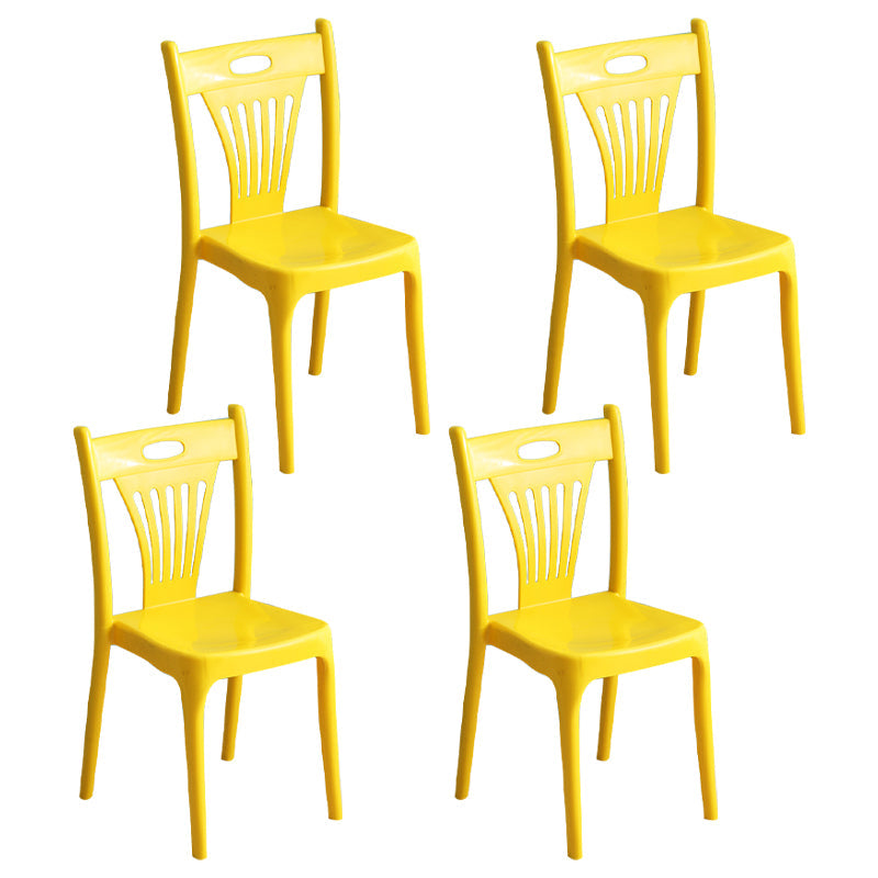 Nordic Style Dining Chairs Plastic Dining Armless Side Chair for Kitchen (Set of 4) Golden Clearhalo ' kitchen&dining_furn' 'Dining Chairs' 'Dining Tables & Seating' 'dining_chair' 'furn' 'furn_dining_chair' 'Furniture' 'furniture_dining_chair' 'Kitchen & Dining Furniture' 'kitchen' 4040114