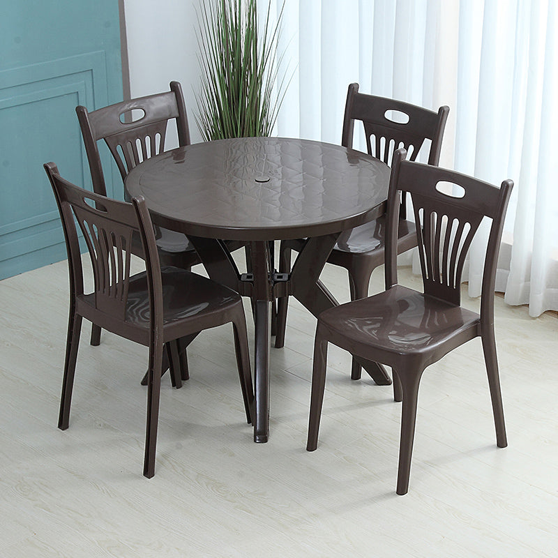 Nordic Style Dining Chairs Plastic Dining Armless Side Chair for Kitchen (Set of 4) Clearhalo ' kitchen&dining_furn' 'Dining Chairs' 'Dining Tables & Seating' 'dining_chair' 'furn' 'furn_dining_chair' 'Furniture' 'furniture_dining_chair' 'Kitchen & Dining Furniture' 'kitchen' 4040121