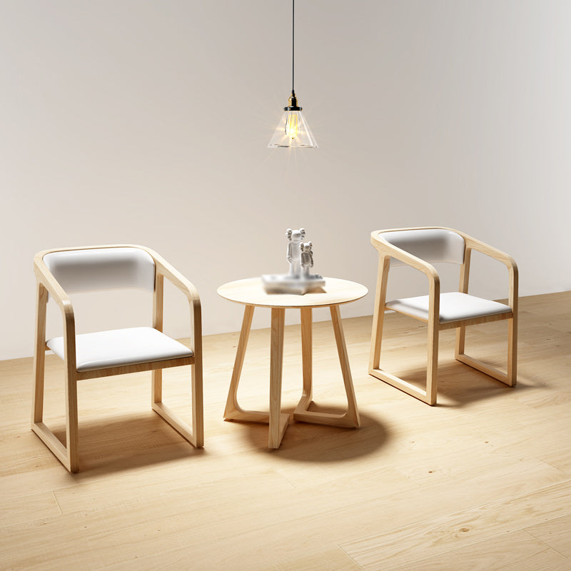 Traditional Ash Wood Chairs Set Kitchen Dining Room Open Back Arm Chair Clearhalo ' kitchen&dining_furn' 'Dining Chairs' 'Dining Tables & Seating' 'dining_chair' 'furn' 'furn_dining_chair' 'Furniture' 'furniture_dining_chair' 'Kitchen & Dining Furniture' 'kitchen' 4040128