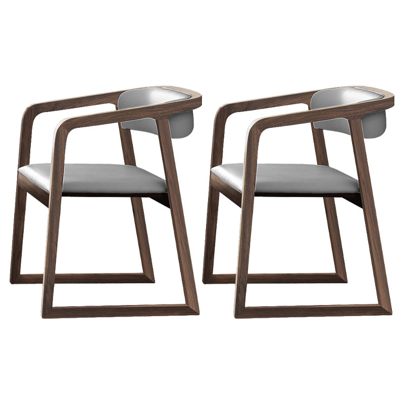 Traditional Ash Wood Chairs Set Kitchen Dining Room Open Back Arm Chair Grey 2 Piece Set Clearhalo ' kitchen&dining_furn' 'Dining Chairs' 'Dining Tables & Seating' 'dining_chair' 'furn' 'furn_dining_chair' 'Furniture' 'furniture_dining_chair' 'Kitchen & Dining Furniture' 'kitchen' 4040129