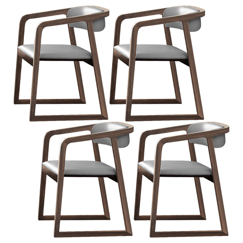 Traditional Ash Wood Chairs Set Kitchen Dining Room Open Back Arm Chair Grey 4 Piece Set Clearhalo ' kitchen&dining_furn' 'Dining Chairs' 'Dining Tables & Seating' 'dining_chair' 'furn' 'furn_dining_chair' 'Furniture' 'furniture_dining_chair' 'Kitchen & Dining Furniture' 'kitchen' 4040130