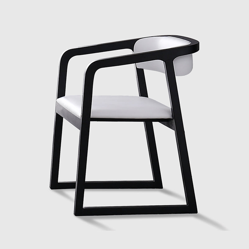 Traditional Ash Wood Chairs Set Kitchen Dining Room Open Back Arm Chair White 1 Piece Clearhalo ' kitchen&dining_furn' 'Dining Chairs' 'Dining Tables & Seating' 'dining_chair' 'furn' 'furn_dining_chair' 'Furniture' 'furniture_dining_chair' 'Kitchen & Dining Furniture' 'kitchen' 4040132