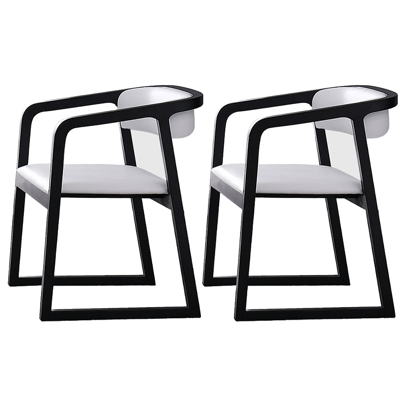 Traditional Ash Wood Chairs Set Kitchen Dining Room Open Back Arm Chair White 2 Piece Set Clearhalo ' kitchen&dining_furn' 'Dining Chairs' 'Dining Tables & Seating' 'dining_chair' 'furn' 'furn_dining_chair' 'Furniture' 'furniture_dining_chair' 'Kitchen & Dining Furniture' 'kitchen' 4040135