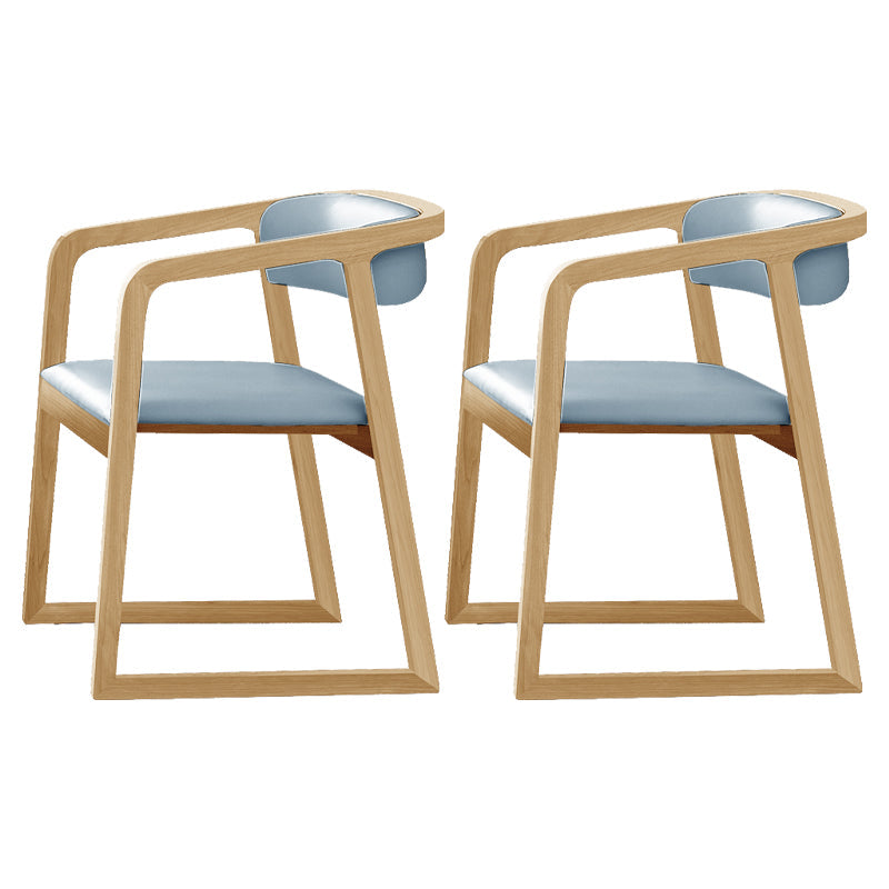 Traditional Ash Wood Chairs Set Kitchen Dining Room Open Back Arm Chair Blue 2 Piece Set Clearhalo ' kitchen&dining_furn' 'Dining Chairs' 'Dining Tables & Seating' 'dining_chair' 'furn' 'furn_dining_chair' 'Furniture' 'furniture_dining_chair' 'Kitchen & Dining Furniture' 'kitchen' 4040140