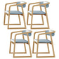 Traditional Ash Wood Chairs Set Kitchen Dining Room Open Back Arm Chair Blue 4 Piece Set Clearhalo ' kitchen&dining_furn' 'Dining Chairs' 'Dining Tables & Seating' 'dining_chair' 'furn' 'furn_dining_chair' 'Furniture' 'furniture_dining_chair' 'Kitchen & Dining Furniture' 'kitchen' 4040142