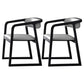 Traditional Ash Wood Chairs Set Kitchen Dining Room Open Back Arm Chair Light Gray-Black 2 Piece Set Clearhalo ' kitchen&dining_furn' 'Dining Chairs' 'Dining Tables & Seating' 'dining_chair' 'furn' 'furn_dining_chair' 'Furniture' 'furniture_dining_chair' 'Kitchen & Dining Furniture' 'kitchen' 4040147
