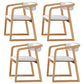 Traditional Ash Wood Chairs Set Kitchen Dining Room Open Back Arm Chair Khaki-White 4 Piece Set Clearhalo ' kitchen&dining_furn' 'Dining Chairs' 'Dining Tables & Seating' 'dining_chair' 'furn' 'furn_dining_chair' 'Furniture' 'furniture_dining_chair' 'Kitchen & Dining Furniture' 'kitchen' 4040151