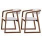 Traditional Ash Wood Chairs Set Kitchen Dining Room Open Back Arm Chair White-Brown 2 Piece Set Clearhalo ' kitchen&dining_furn' 'Dining Chairs' 'Dining Tables & Seating' 'dining_chair' 'furn' 'furn_dining_chair' 'Furniture' 'furniture_dining_chair' 'Kitchen & Dining Furniture' 'kitchen' 4040153