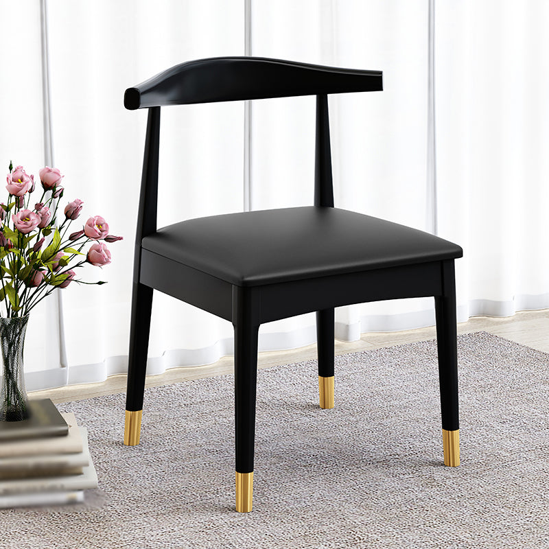 Scandinavian Style Wood Dining Chair Dining Room Armless Cow Horn Chair Clearhalo ' kitchen&dining_furn' 'Dining Chairs' 'Dining Tables & Seating' 'dining_chair' 'furn' 'furn_dining_chair' 'Furniture' 'furniture_dining_chair' 'Kitchen & Dining Furniture' 'kitchen' 4040161