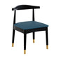 Scandinavian Style Wood Dining Chair Dining Room Armless Cow Horn Chair Dark Blue 1 Piece Clearhalo ' kitchen&dining_furn' 'Dining Chairs' 'Dining Tables & Seating' 'dining_chair' 'furn' 'furn_dining_chair' 'Furniture' 'furniture_dining_chair' 'Kitchen & Dining Furniture' 'kitchen' 4040192