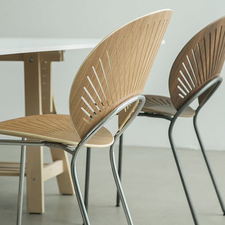 Industrial Metal Restaurant Dining Side Chair Matte Finish Open Back Dining Chair Clearhalo ' kitchen&dining_furn' 'Dining Chairs' 'Dining Tables & Seating' 'dining_chair' 'furn' 'furn_dining_chair' 'Furniture' 'furniture_dining_chair' 'Kitchen & Dining Furniture' 'kitchen' 4040214