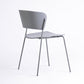 Contemporary Metal Stackable Chairs Kitchen Dining Room Open Back Side Chair Grey 1 Piece Clearhalo ' kitchen&dining_furn' 'Dining Chairs' 'Dining Tables & Seating' 'dining_chair' 'furn' 'furn_dining_chair' 'Furniture' 'furniture_dining_chair' 'Kitchen & Dining Furniture' 'kitchen' 4040252