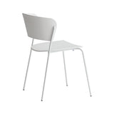 Contemporary Metal Stackable Chairs Kitchen Dining Room Open Back Side Chair Clearhalo ' kitchen&dining_furn' 'Dining Chairs' 'Dining Tables & Seating' 'dining_chair' 'furn' 'furn_dining_chair' 'Furniture' 'furniture_dining_chair' 'Kitchen & Dining Furniture' 'kitchen' 4040255