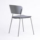 Contemporary Metal Stackable Chairs Kitchen Dining Room Open Back Side Chair Dark Gray 1 Piece Clearhalo ' kitchen&dining_furn' 'Dining Chairs' 'Dining Tables & Seating' 'dining_chair' 'furn' 'furn_dining_chair' 'Furniture' 'furniture_dining_chair' 'Kitchen & Dining Furniture' 'kitchen' 4040259