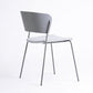 Contemporary Metal Stackable Chairs Kitchen Dining Room Open Back Side Chair Light Gray 1 Piece Clearhalo ' kitchen&dining_furn' 'Dining Chairs' 'Dining Tables & Seating' 'dining_chair' 'furn' 'furn_dining_chair' 'Furniture' 'furniture_dining_chair' 'Kitchen & Dining Furniture' 'kitchen' 4040264