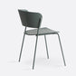 Contemporary Metal Stackable Chairs Kitchen Dining Room Open Back Side Chair Green 1 Piece Clearhalo ' kitchen&dining_furn' 'Dining Chairs' 'Dining Tables & Seating' 'dining_chair' 'furn' 'furn_dining_chair' 'Furniture' 'furniture_dining_chair' 'Kitchen & Dining Furniture' 'kitchen' 4040276