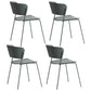 Contemporary Metal Stackable Chairs Kitchen Dining Room Open Back Side Chair Green 4 Piece Set Clearhalo ' kitchen&dining_furn' 'Dining Chairs' 'Dining Tables & Seating' 'dining_chair' 'furn' 'furn_dining_chair' 'Furniture' 'furniture_dining_chair' 'Kitchen & Dining Furniture' 'kitchen' 4040278