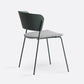 Contemporary Metal Stackable Chairs Kitchen Dining Room Open Back Side Chair Gray-Green 1 Piece Clearhalo ' kitchen&dining_furn' 'Dining Chairs' 'Dining Tables & Seating' 'dining_chair' 'furn' 'furn_dining_chair' 'Furniture' 'furniture_dining_chair' 'Kitchen & Dining Furniture' 'kitchen' 4040279