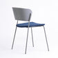 Contemporary Metal Stackable Chairs Kitchen Dining Room Open Back Side Chair Navy Blue 1 Piece Clearhalo ' kitchen&dining_furn' 'Dining Chairs' 'Dining Tables & Seating' 'dining_chair' 'furn' 'furn_dining_chair' 'Furniture' 'furniture_dining_chair' 'Kitchen & Dining Furniture' 'kitchen' 4040312