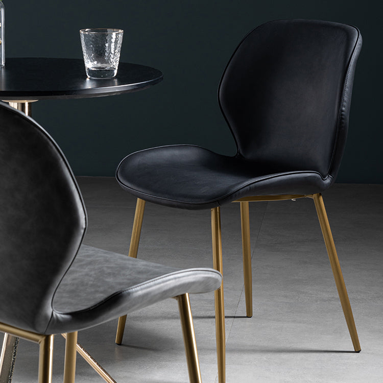 Scandinavian Leather Home Side Chair Matte Finish Wingback Dining Chair (Set of 2) Clearhalo ' kitchen&dining_furn' 'Dining Chairs' 'Dining Tables & Seating' 'dining_chair' 'furn' 'furn_dining_chair' 'Furniture' 'furniture_dining_chair' 'Kitchen & Dining Furniture' 'kitchen' 4040318