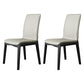 Scandinavian Style Wood Dining Chair Dining Room Solid Back Armless Chair (Set of 2) Light Gray Black Clearhalo ' kitchen&dining_furn' 'Dining Chairs' 'Dining Tables & Seating' 'dining_chair' 'furn' 'furn_dining_chair' 'Furniture' 'furniture_dining_chair' 'Kitchen & Dining Furniture' 'kitchen' 4040354