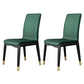 Scandinavian Style Wood Dining Chair Dining Room Solid Back Armless Chair (Set of 2) Green Black Gold Clearhalo ' kitchen&dining_furn' 'Dining Chairs' 'Dining Tables & Seating' 'dining_chair' 'furn' 'furn_dining_chair' 'Furniture' 'furniture_dining_chair' 'Kitchen & Dining Furniture' 'kitchen' 4040369