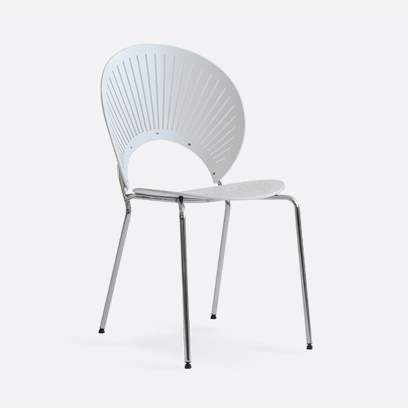 Contemporary Metal Dining Room Chairs Armless Open Back Dining Side Chair White 1 Piece Clearhalo ' kitchen&dining_furn' 'Dining Chairs' 'Dining Tables & Seating' 'dining_chair' 'furn' 'furn_dining_chair' 'Furniture' 'furniture_dining_chair' 'Kitchen & Dining Furniture' 'kitchen' 4040430