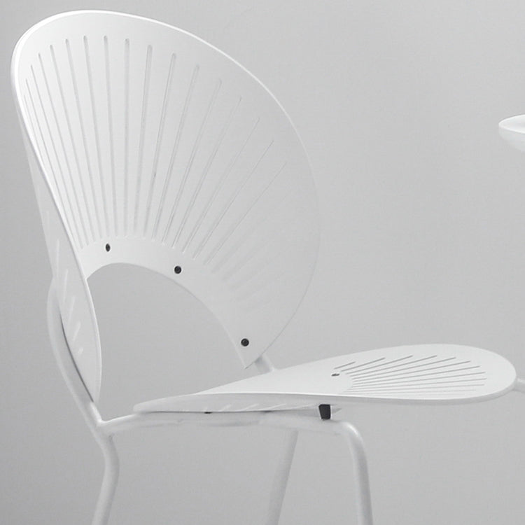 Contemporary Metal Dining Room Chairs Armless Open Back Dining Side Chair Clearhalo ' kitchen&dining_furn' 'Dining Chairs' 'Dining Tables & Seating' 'dining_chair' 'furn' 'furn_dining_chair' 'Furniture' 'furniture_dining_chair' 'Kitchen & Dining Furniture' 'kitchen' 4040436