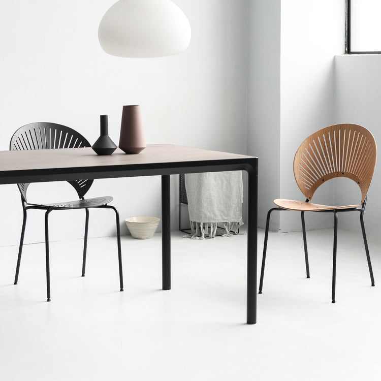 Contemporary Metal Dining Room Chairs Armless Open Back Dining Side Chair Clearhalo ' kitchen&dining_furn' 'Dining Chairs' 'Dining Tables & Seating' 'dining_chair' 'furn' 'furn_dining_chair' 'Furniture' 'furniture_dining_chair' 'Kitchen & Dining Furniture' 'kitchen' 4040438