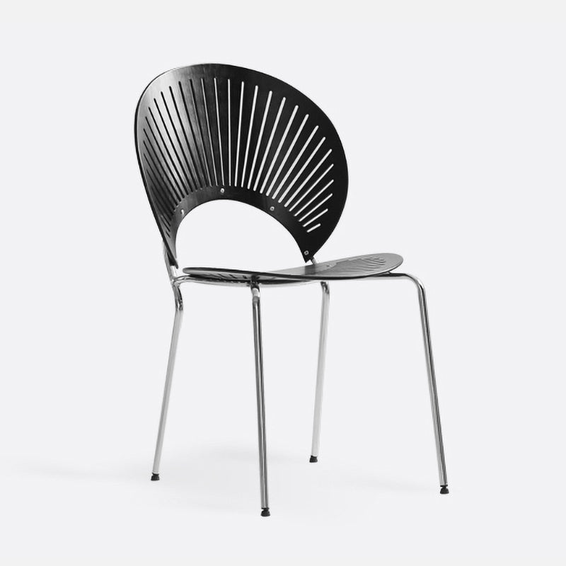 Contemporary Metal Dining Room Chairs Armless Open Back Dining Side Chair Black-Silver 1 Piece Clearhalo ' kitchen&dining_furn' 'Dining Chairs' 'Dining Tables & Seating' 'dining_chair' 'furn' 'furn_dining_chair' 'Furniture' 'furniture_dining_chair' 'Kitchen & Dining Furniture' 'kitchen' 4040441