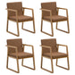 Contemporary Wood Dining Arm Chairs Upholstered Fabric Dining Side Chair for Restaurant Light Brown 4 Piece Set Natural Wood Clearhalo ' kitchen&dining_furn' 'Dining Chairs' 'Dining Tables & Seating' 'dining_chair' 'furn' 'furn_dining_chair' 'Furniture' 'furniture_dining_chair' 'Kitchen & Dining Furniture' 'kitchen' 4040477