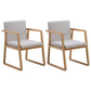 Contemporary Wood Dining Arm Chairs Upholstered Fabric Dining Side Chair for Restaurant Gray-White 2 Piece Set Natural Wood Clearhalo ' kitchen&dining_furn' 'Dining Chairs' 'Dining Tables & Seating' 'dining_chair' 'furn' 'furn_dining_chair' 'Furniture' 'furniture_dining_chair' 'Kitchen & Dining Furniture' 'kitchen' 4040482