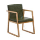 Contemporary Wood Dining Arm Chairs Upholstered Fabric Dining Side Chair for Restaurant Blackish Green 1 Piece Natural Wood Clearhalo ' kitchen&dining_furn' 'Dining Chairs' 'Dining Tables & Seating' 'dining_chair' 'furn' 'furn_dining_chair' 'Furniture' 'furniture_dining_chair' 'Kitchen & Dining Furniture' 'kitchen' 4040487