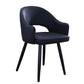 Scandinavian Home Arm Chair Upholstered Open Back Metal Dining Room Chair Black 1 Piece Clearhalo ' kitchen&dining_furn' 'Dining Chairs' 'Dining Tables & Seating' 'dining_chair' 'furn' 'furn_dining_chair' 'Furniture' 'furniture_dining_chair' 'Kitchen & Dining Furniture' 'kitchen' 4040516