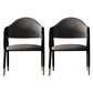 Industrial Leather Restaurant Arm Chair Open Back Dining Chair with Metal Legs Grey 2 Piece Set Clearhalo ' kitchen&dining_furn' 'Dining Chairs' 'Dining Tables & Seating' 'dining_chair' 'furn' 'furn_dining_chair' 'Furniture' 'furniture_dining_chair' 'Kitchen & Dining Furniture' 'kitchen' 4040588