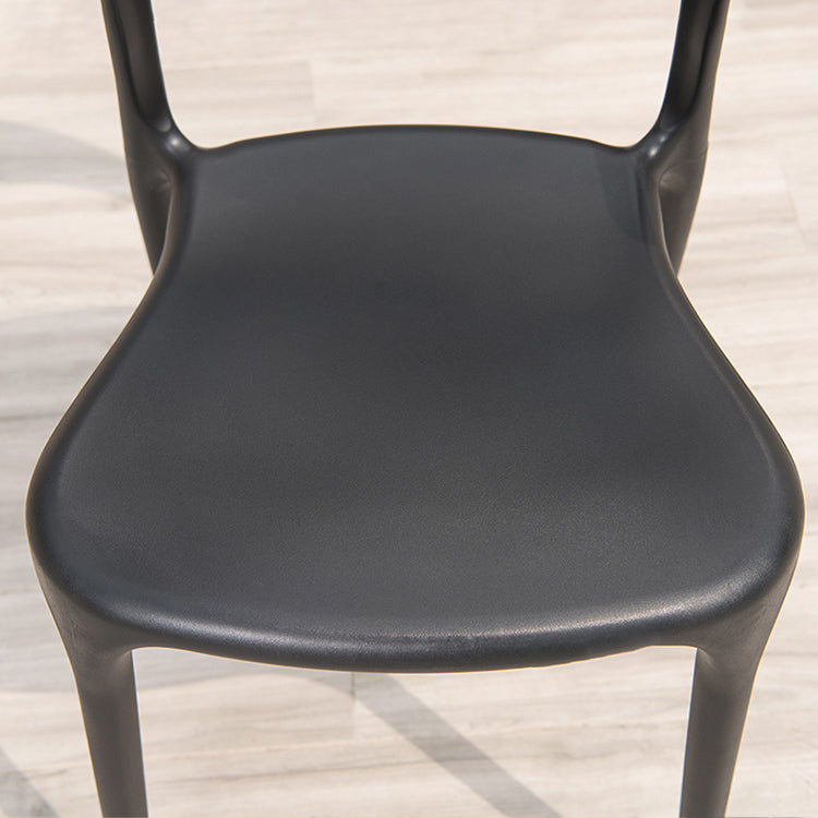 Glam Style Dining Chairs Plastic Dining Armless Side Chair for Kitchen (Set of 4) Clearhalo ' kitchen&dining_furn' 'Dining Chairs' 'Dining Tables & Seating' 'dining_chair' 'furn' 'furn_dining_chair' 'Furniture' 'furniture_dining_chair' 'Kitchen & Dining Furniture' 'kitchen' 4040642