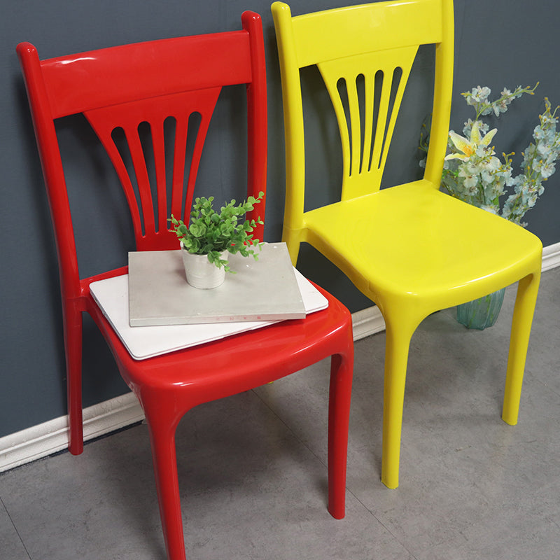 Contemporary Style Dining Chairs Plastic Dining Armless Side Chair for Kitchen Clearhalo ' kitchen&dining_furn' 'Dining Chairs' 'Dining Tables & Seating' 'dining_chair' 'furn' 'furn_dining_chair' 'Furniture' 'furniture_dining_chair' 'Kitchen & Dining Furniture' 'kitchen' 4040651
