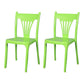 Contemporary Style Dining Chairs Plastic Dining Armless Side Chair for Kitchen Green 2 Piece Set Clearhalo ' kitchen&dining_furn' 'Dining Chairs' 'Dining Tables & Seating' 'dining_chair' 'furn' 'furn_dining_chair' 'Furniture' 'furniture_dining_chair' 'Kitchen & Dining Furniture' 'kitchen' 4040655