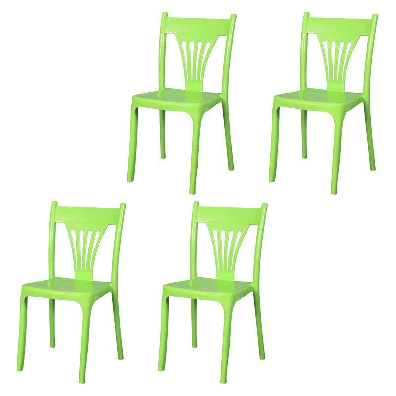 Contemporary Style Dining Chairs Plastic Dining Armless Side Chair for Kitchen Green 4 Piece Set Clearhalo ' kitchen&dining_furn' 'Dining Chairs' 'Dining Tables & Seating' 'dining_chair' 'furn' 'furn_dining_chair' 'Furniture' 'furniture_dining_chair' 'Kitchen & Dining Furniture' 'kitchen' 4040657